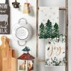 Artoid Mode Green Xmas Tree Ornament Christmas Kitchen Towels Dish Towels, 18×26 Inch Farmhouse Holiday Snowflake Winter Decoration Cleaning Set of 4(Green)