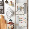 Artoid Mode Nutcracker Xmas Tree Holly Ornament Motto Merry Christmas Kitchen Towels Dish Towels, 18×26 Inch Farmhouse Decoration Hand Towels Set of 6
