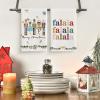 Artoid Mode Nutcracker Xmas Tree Holly Ornament Motto Merry Christmas Kitchen Towels Dish Towels, 18×26 Inch Farmhouse Decoration Hand Towels Set of 6