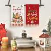 Artoid Mode Pink Gingerbread Sweet Candy Cane Christmas Kitchen Towels Dish Towels, 18×26 Inch Farmhouse Holiday Winter Decoration Cleaning Set of 4(Red)