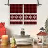 Artoid Mode Red Buffalo Plaid Snowflake Winter Kitchen Towels Dish Towels, 18×26 Inch Farmhouse Holiday Decoration Cleaning Set of 2