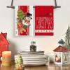 Artoid Mode Red Snowman Gingerbread Sweet Christmas Kitchen Towels Dish Towels, 18×26 Inch Farmhouse Holiday Winter Decoration Cleaning Set of 4(Red)