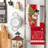 Artoid Mode Red Snowman Gingerbread Sweet Christmas Kitchen Towels Dish Towels, 18×26 Inch Farmhouse Holiday Winter Decoration Cleaning Set of 4(Red)