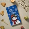 Artoid Mode Red Snowman Let It Snow Winter Kitchen Towels Dish Towels, 18×26 Inch Seasonal Christmas Decoration Hand Towels Set of 2(Blue)