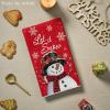 Artoid Mode Red Snowman Let It Snow Winter Kitchen Towels Dish Towels, 18×26 Inch Seasonal Christmas Decoration Hand Towels Set of 2(Red)