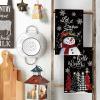 Artoid Mode Red Snowman Let It Snow Xmas Trees Hello Winter Kitchen Towels Dish Towels, 18×26 Inch Daily Seasonal Christmas Decoration Hand Towels Set of 2(Black)