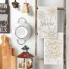 Artoid Mode Snowflake Xmas Trees Merry Christmas Kitchen Towels Dish Towels, 18×26 Inch Let It Snow Winter Decoration Hand Towels Set of 4