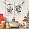 Artoid Mode Snowman Star Snowflake Winter Kitchen Towels Dish Towels, 18×26 Inch Farmhouse Holiday Decoration Cleaning Set of 2