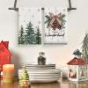 Artoid Mode Xmas Trees Pine Cone Reindeer Ornament Merry Christmas Kitchen Towels Dish Towels, 18×26 Inch Farmhouse Decoration Hand Towels Set of 6