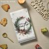 Artoid Mode Xmas Trees Pine Cone Reindeer Ornament Merry Christmas Kitchen Towels Dish Towels, 18×26 Inch Farmhouse Decoration Hand Towels Set of 6