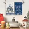 Artoid Mode Xmas Trees Snowman Bird Hello Winter Kitchen Towels Dish Towels, 18×26 Inch Farmhouse Holiday Snowflake Decoration Cleaning Set of 4