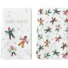 Artoid Mode Snow Ski Happy Winter Kitchen Towels Dish Towels, 18×26 Inch Farmhouse Holiday Snowflake Decoration Cleaning Set of 2