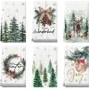 Artoid Mode Xmas Trees Pine Cone Reindeer Ornament Merry Christmas Kitchen Towels Dish Towels, 18×26 Inch Farmhouse Decoration Hand Towels Set of 6