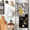 Artoid Mode Black Golden Xmas Tree Christmas Kitchen Towels Dish Towels, 18×26 Inch Farmhouse Holiday Snowflake Winter Decoration Cleaning Set of 4