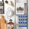 Artoid Mode Blue Lingge Xmas Tree Vase Christmas Kitchen Towels Dish Towels, 18×26 Inch Farmhouse Winter Decoration Cleaning Set of 2