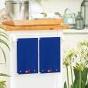 Artoid Mode Blue Star-Shaped Border 4th of July Kitchen Towels Dish Towels, 18×26 Inch Independence Day Decoration Cleaning Set of 2(Blue)