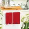 Artoid Mode Blue Star-Shaped Border 4th of July Kitchen Towels Dish Towels, 18×26 Inch Independence Day Decoration Cleaning Set of 2(Red)