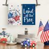 Artoid Mode Bowknot Balloon Star Tree Happy 4th of July Kitchen Towels Dish Towels, 18×26 Inch Independence Day Decoration Cleaning Set of 4