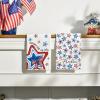 Artoid Mode Bowknot Star Freedom Happy 4th of July Kitchen Towels Dish Towels, 18×26 Inch Independence Day Decoration Cleaning Set of 2