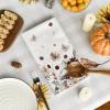 Artoid Mode Brown Flowers Wildflower Fall Kitchen Towels Dish Towels, 18×26 Inch Farmhouse Home Sweet Home Autumn Decoration Hand Towels Set of 4
