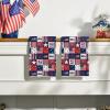 Artoid Mode Checkered Stripes Star Hat Freedom 4th of July Kitchen Towels Dish Towels, 18×26 Inch Independence Day Decoration Cleaning Set of 2