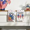 Artoid Mode Colorful Sunflower Ice Cream 4th of July Kitchen Towels Dish Towels, 18×26 Inch Independence Day Decoration Cleaning Set of 2
