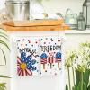 Artoid Mode Colorful Sunflower Ice Cream 4th of July Kitchen Towels Dish Towels, 18×26 Inch Independence Day Decoration Cleaning Set of 2
