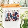 Artoid Mode Fireworks Stripes Hat Star 4th of July Kitchen Towels Dish Towels, 18×26 Inch Independence Day Decoration Cleaning Set of 4