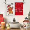 Artoid Mode Gingerbread Candy Merry Christmas Kitchen Towels Dish Towels, 18×26 Inch Holiday Holly Xmas Ball Winter Decoration Hand Towels Set of 4