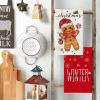 Artoid Mode Gingerbread Candy Merry Christmas Kitchen Towels Dish Towels, 18×26 Inch Holiday Holly Xmas Ball Winter Decoration Hand Towels Set of 4