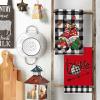 Artoid Mode Gnome Truck Believe Merry Christmas Kitchen Towels Dish Towels, 18×26 Inch Farmhouse Holiday Winter Decoration Cleaning Set of 4(Black)