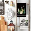 Artoid Mode Green Sleigh Star Xmas Tree Merry Christmas Kitchen Towels Dish Towels, 18×26 Inch Farmhouse Holiday Winter Decoration Cleaning Set of 4(Black)