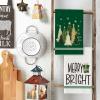 Artoid Mode Green Sleigh Star Xmas Tree Merry Christmas Kitchen Towels Dish Towels, 18×26 Inch Farmhouse Holiday Winter Decoration Cleaning Set of 4(Green)
