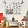 Artoid Mode Holly Poinsettia Flower Winter Kitchen Towels Dish Towels, 18×26 Inch Farmhouse Holiday Decoration Cleaning Set of 2