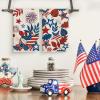 Artoid Mode Leaves Star Fireworks 4th of July Kitchen Towels Dish Towels, 18×26 Inch Independence Day Decoration Cleaning Set of 2
