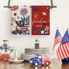 Artoid Mode Leaves Star Fireworks Freedom 4th of July Kitchen Towels Dish Towels, 18×26 Inch Independence Day Decoration Cleaning Set of 4