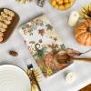 Artoid Mode Oil Painting Pumpkin Fall Kitchen Towels Dish Towels, 18×26 Inch Farmhouse Leaves Bless Autumn Decoration Hand Towels Set of 4