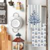 Artoid Mode Red Porcelain Ornaments Xmas Tree Christmas Kitchen Towels Dish Towels, 18×26 Inch Farmhouse Holiday Winter Decoration Cleaning Set of 4(Blue)