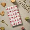 Artoid Mode Red Porcelain Ornaments Xmas Tree Christmas Kitchen Towels Dish Towels, 18×26 Inch Farmhouse Holiday Winter Decoration Cleaning Set of 4(Red)