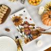 Artoid Mode Scarecrow Pumpkin Fall Kitchen Towels Dish Towels, 18×26 Inch Farmhouse Sunflower Thanksgiving Decoration Hand Towels Set of 4