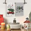Artoid Mode Snowman Truck Xmas Tree Christmas Kitchen Towels Dish Towels, 18×26 Inch Farmhouse Holiday Bird Winter Decoration Cleaning Set of 4