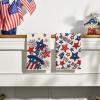 Artoid Mode Stripes Hat Star Fireworks 4th of July Kitchen Towels Dish Towels, 18×26 Inch Independence Day Decoration Cleaning Set of 2