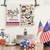 Artoid Mode Stripes Star America Theme 4th of July Kitchen Towels Dish Towels, 18×26 Inch Independence Day Decoration Cleaning Set of 2