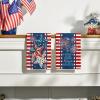 Artoid Mode Stripes Star Fireworks 4th of July Kitchen Towels Dish Towels, 18×26 Inch Independence Day Decoration Cleaning Set of 2