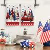 Artoid Mode Stripes Star Tree Truck 4th of July Kitchen Towels Dish Towels, 18×26 Inch Independence Day Decoration Cleaning Set of 2