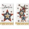 Artoid Mode Beige Lace Star America 4th of July Kitchen Towels Dish Towels, 18×26 Inch Independence Day Decoration Cleaning Set of 2(Beige)