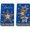 Artoid Mode Beige Lace Star America 4th of July Kitchen Towels Dish Towels, 18×26 Inch Independence Day Decoration Cleaning Set of 2(Blue)