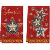 Artoid Mode Beige Lace Star America 4th of July Kitchen Towels Dish Towels, 18×26 Inch Independence Day Decoration Cleaning Set of 2(Red)