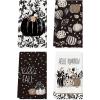 Artoid Mode Black Leaves Polka Dot Pumpkin Fall Kitchen Towels Dish Towels, 18×26 Inch Farmhouse Autumn Decoration Hand Towels Set of 4
