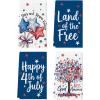 Artoid Mode Bowknot Balloon Star Tree Happy 4th of July Kitchen Towels Dish Towels, 18×26 Inch Independence Day Decoration Cleaning Set of 4